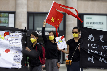 Hongkong-Demonstration in Köln