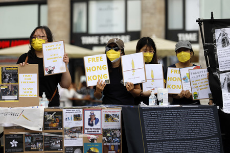 Hongkong-Demonstration in Köln