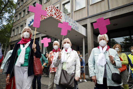 Kundgebung von Gläubigen in Köln