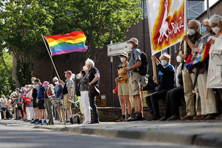 Kundgebung von Gläubigen in Köln