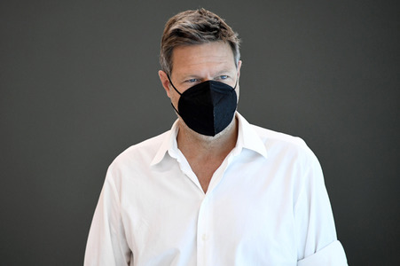 Pressekonferenz mit Robert Habeck in Berlin