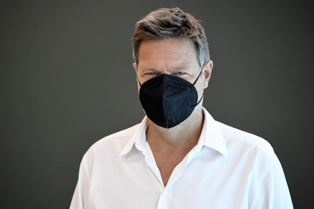 Pressekonferenz mit Robert Habeck in Berlin