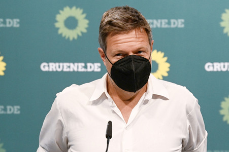 Pressekonferenz mit Robert Habeck in Berlin