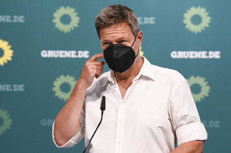 Pressekonferenz mit Robert Habeck in Berlin