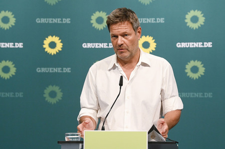 Pressekonferenz mit Robert Habeck in Berlin