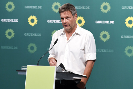 Pressekonferenz mit Robert Habeck in Berlin