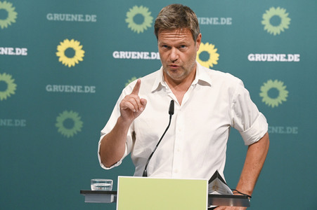 Pressekonferenz mit Robert Habeck in Berlin