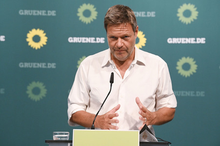 Pressekonferenz mit Robert Habeck in Berlin