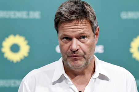 Pressekonferenz mit Robert Habeck in Berlin