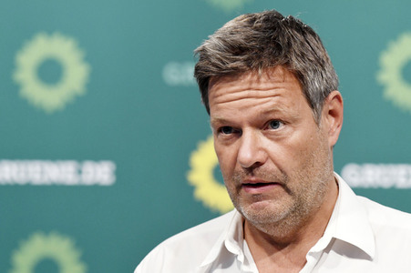 Pressekonferenz mit Robert Habeck in Berlin