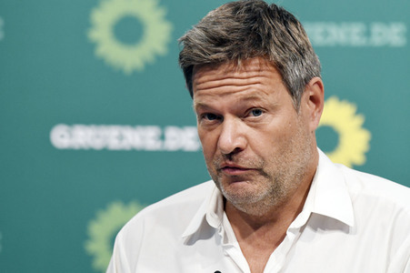 Pressekonferenz mit Robert Habeck in Berlin