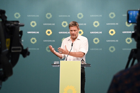 Pressekonferenz mit Robert Habeck in Berlin
