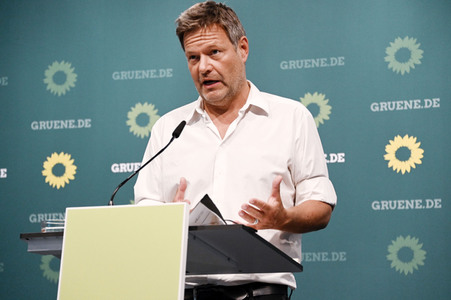 Pressekonferenz mit Robert Habeck in Berlin