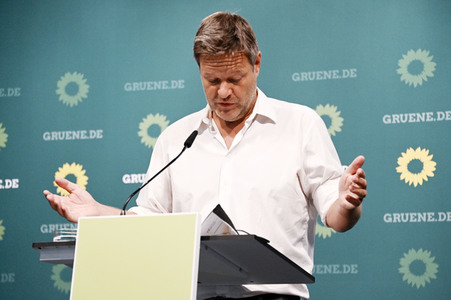Pressekonferenz mit Robert Habeck in Berlin