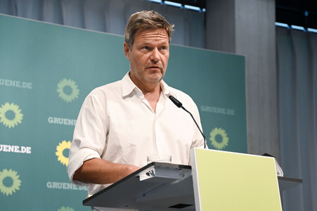 Pressekonferenz mit Robert Habeck in Berlin