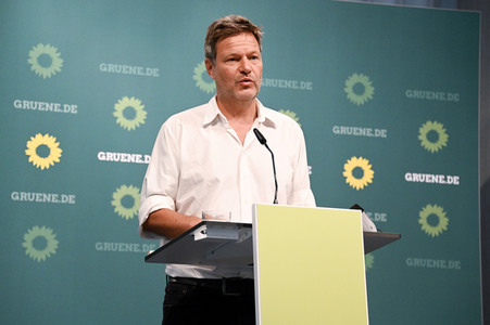 Pressekonferenz mit Robert Habeck in Berlin