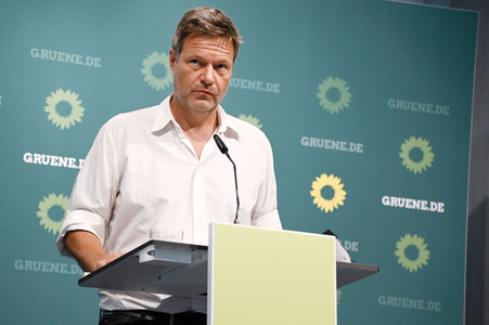 Pressekonferenz mit Robert Habeck in Berlin