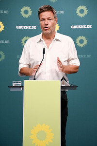 Pressekonferenz mit Robert Habeck in Berlin