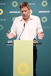 Pressekonferenz mit Robert Habeck in Berlin