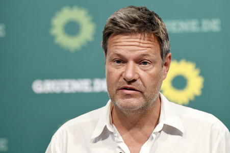 Pressekonferenz mit Robert Habeck in Berlin