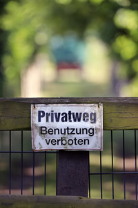 Symbolfoto Privatweg