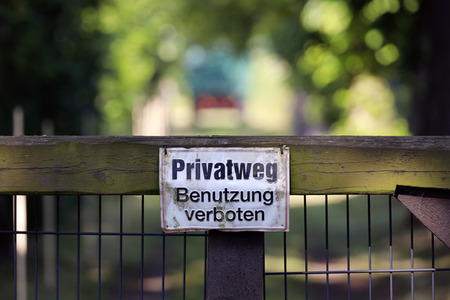 Symbolfoto Privatweg
