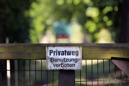Symbolfoto Privatweg