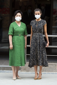 Kim Jung-Sook und Königin Letizia besuchen ONCE in Madrid