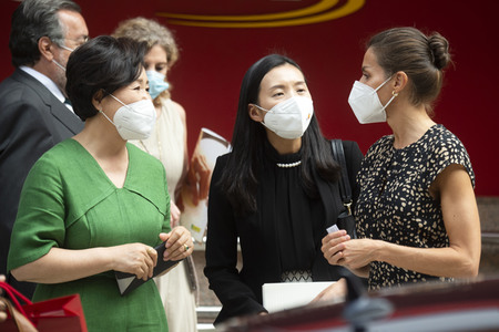 Kim Jung-Sook und Königin Letizia besuchen ONCE in Madrid