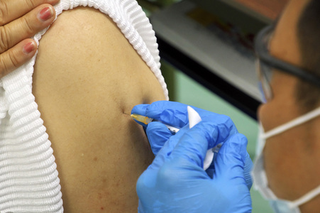 Impfzentrum in Tokio