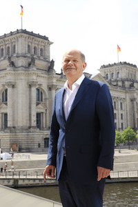 Fototermin mit dem SPD-Kanzlerkandidaten Olaf Scholz in Berlin