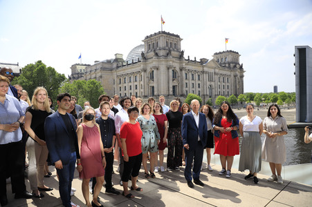 Fototermin mit dem SPD-Kanzlerkandidaten Olaf Scholz in Berlin