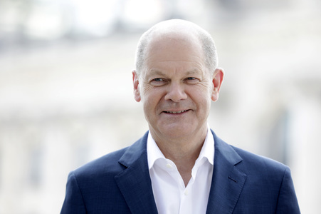 Fototermin mit dem SPD-Kanzlerkandidaten Olaf Scholz in Berlin
