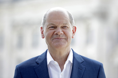 Fototermin mit dem SPD-Kanzlerkandidaten Olaf Scholz in Berlin