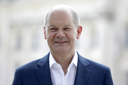 Fototermin mit dem SPD-Kanzlerkandidaten Olaf Scholz in Berlin