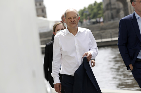 Fototermin mit dem SPD-Kanzlerkandidaten Olaf Scholz in Berlin