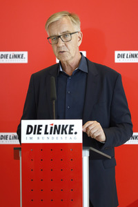 Pressestatement der Partei Die Linke in Berlin