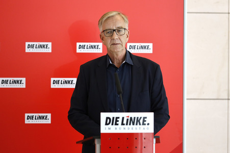 Pressestatement der Partei Die Linke in Berlin