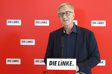 Pressestatement der Partei Die Linke in Berlin