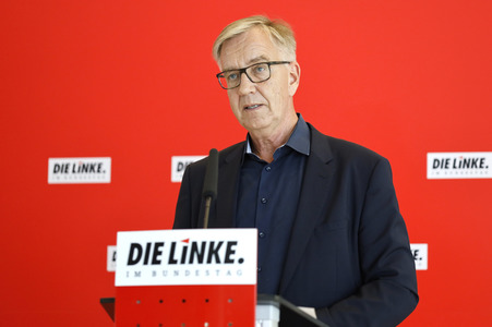 Pressestatement der Partei Die Linke in Berlin