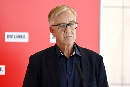 Pressestatement der Partei Die Linke in Berlin