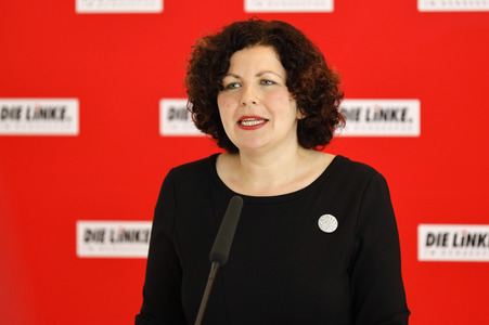 Pressestatement der Partei Die Linke in Berlin