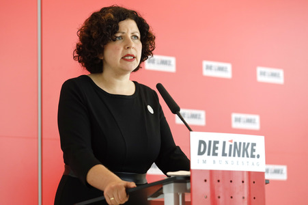 Pressestatement der Partei Die Linke in Berlin