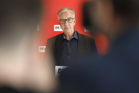 Pressestatement der Partei Die Linke in Berlin