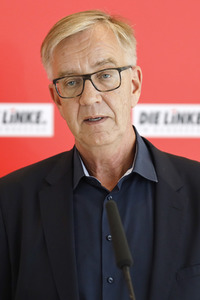 Pressestatement der Partei Die Linke in Berlin