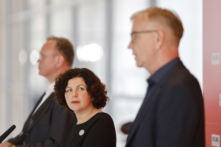 Pressestatement der Partei Die Linke in Berlin