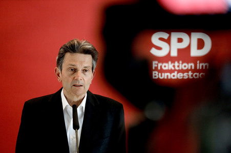 Pressestatement der SPD in Berlin