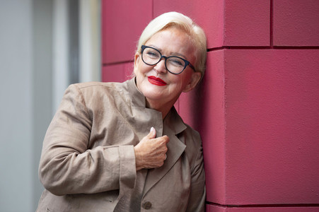 Fototermin mit Angelika Milster in Köln