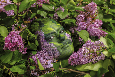 NATURE ART: Flieder / Lilac Bodypainting