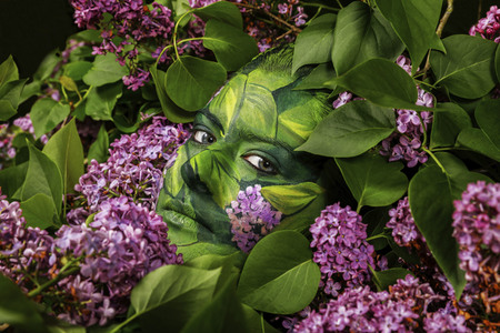 NATURE ART: Flieder / Lilac Bodypainting